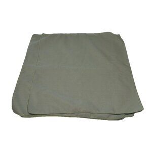 4- Green Woven Green Napkins Stitched Hem 19.5” Square Dinner Party